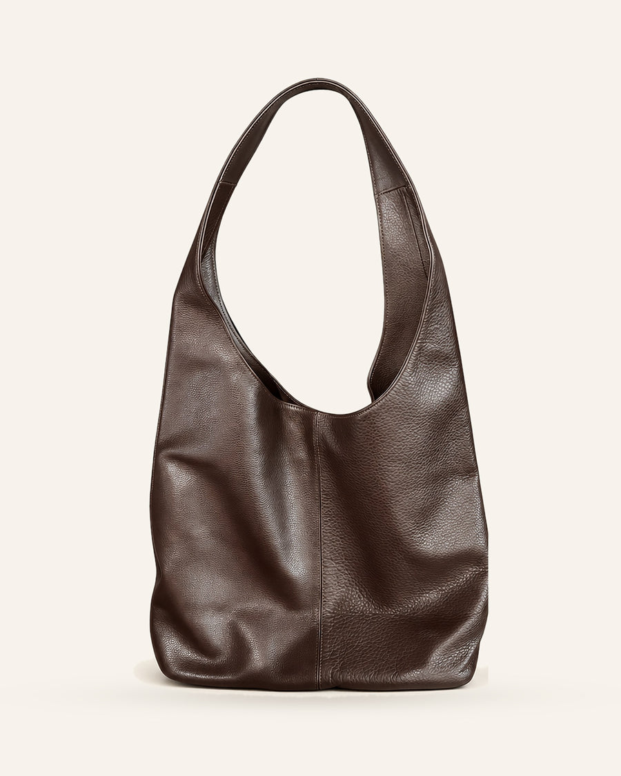 The James Dean hobo bag in cranberry pebbled leather